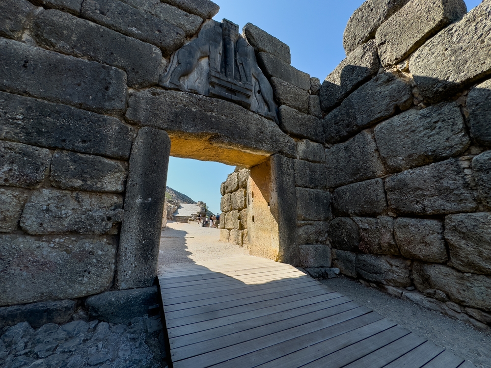 The,Lion,Gate,And,Cyclopean,Masonry,At,The,Archaeological,Site