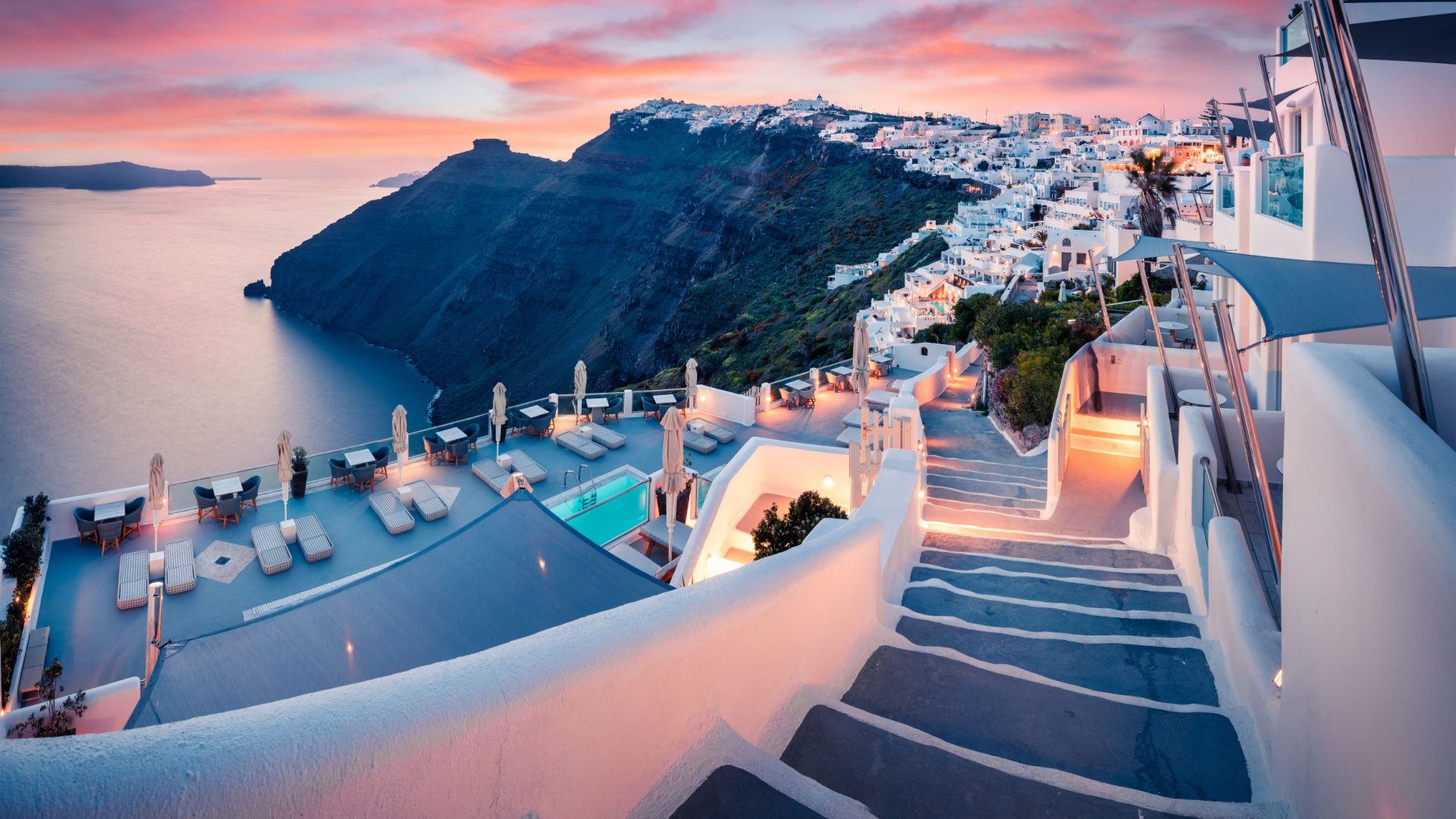 Santorini_Stairs_Sunset